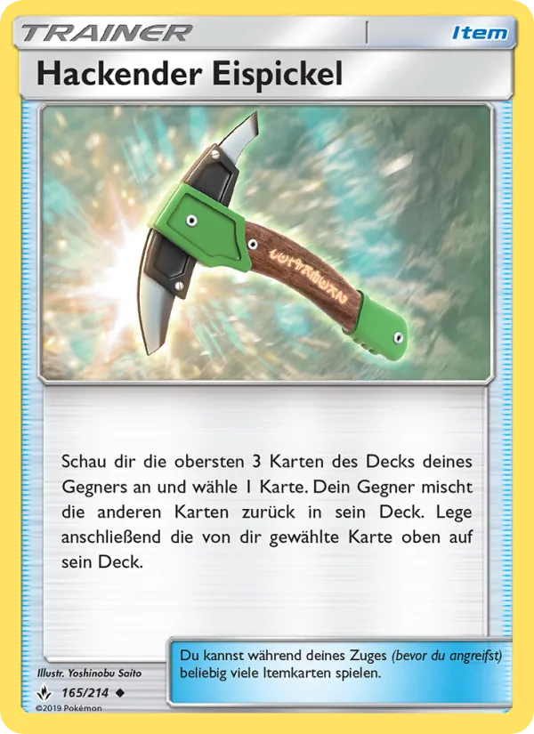 Hackender Eispickel