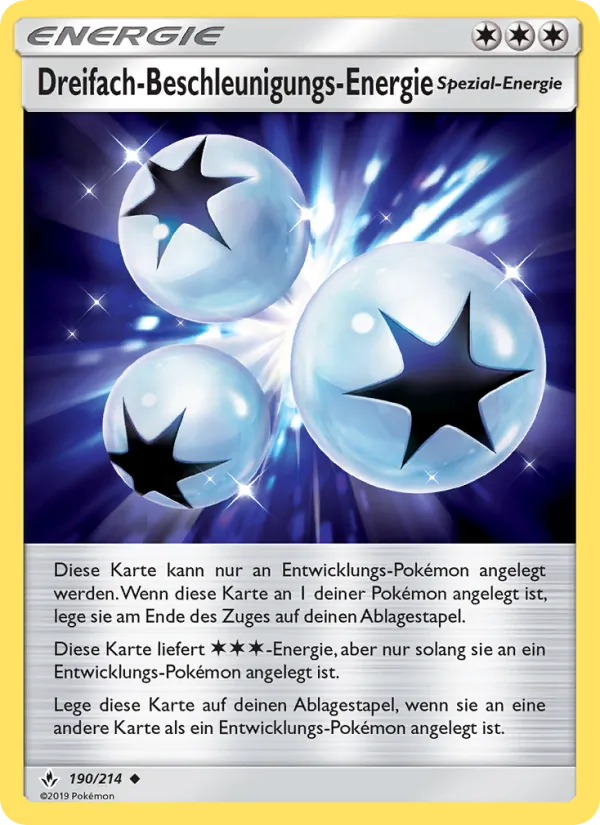 Dreifach-Beschleunigungs-Energie