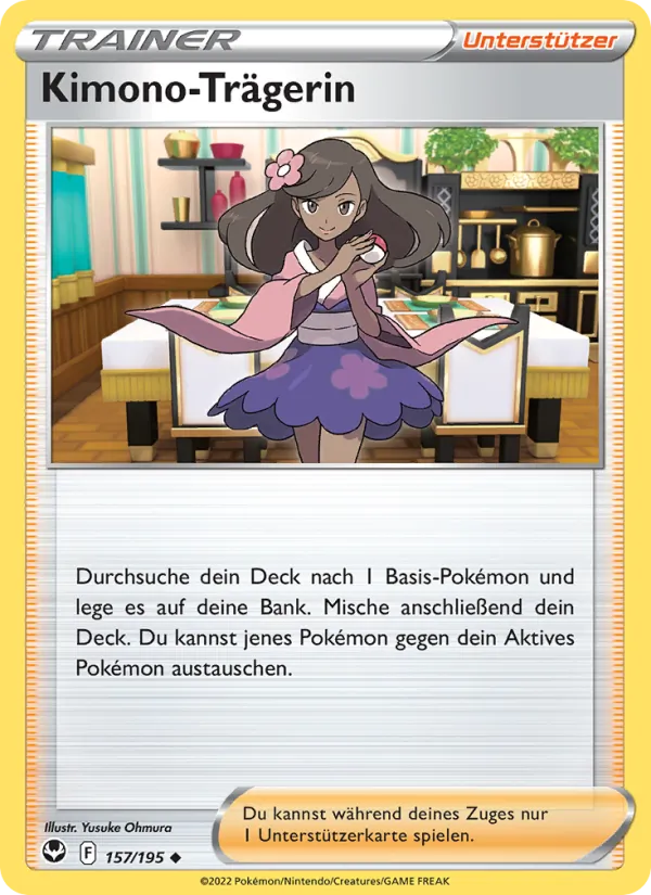 Kimono-Trägerin