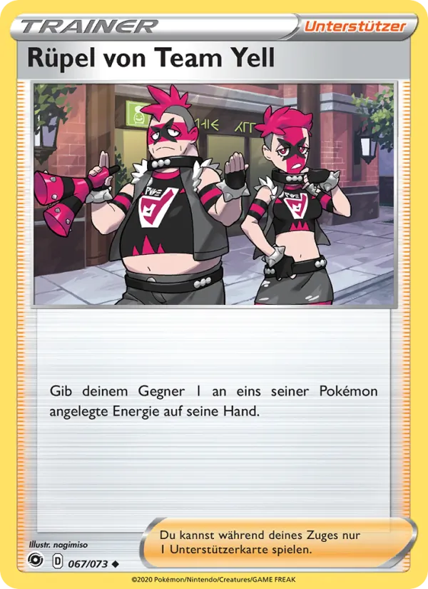 Rüpel von Team Yell