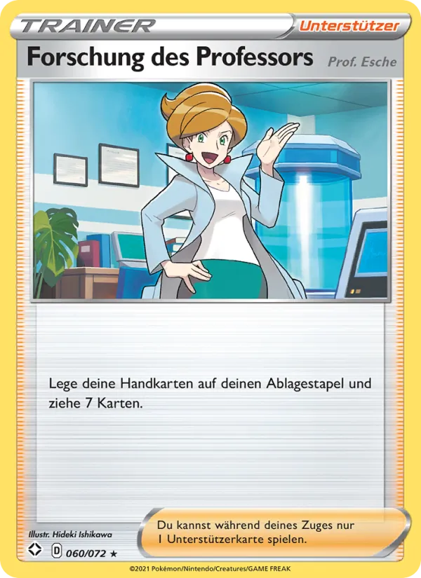 Forschung des Professors