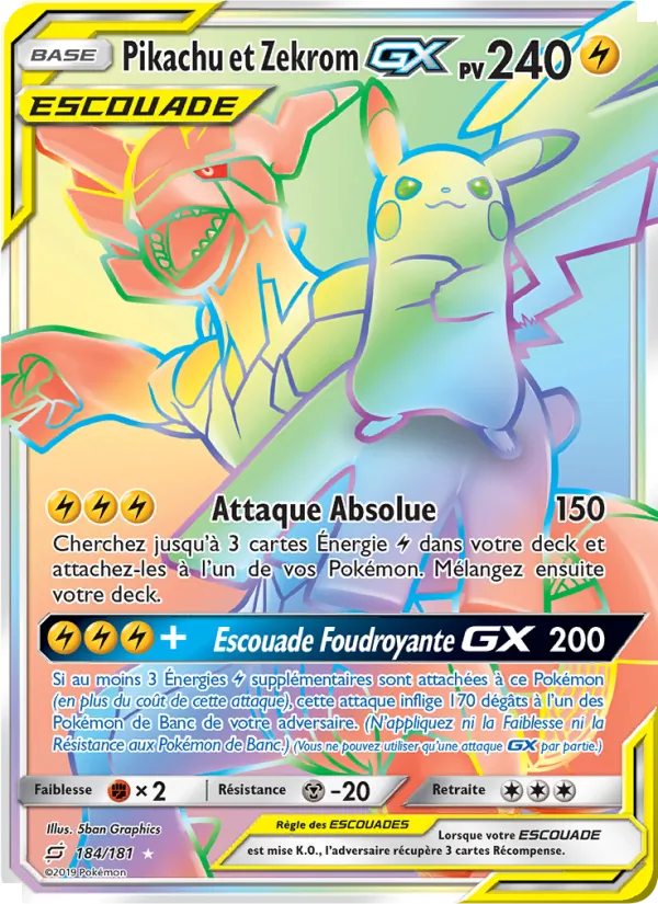 Pikachu et Zekrom GX