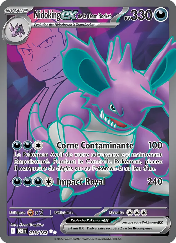 Nidoking-ex de la Team Rocket
